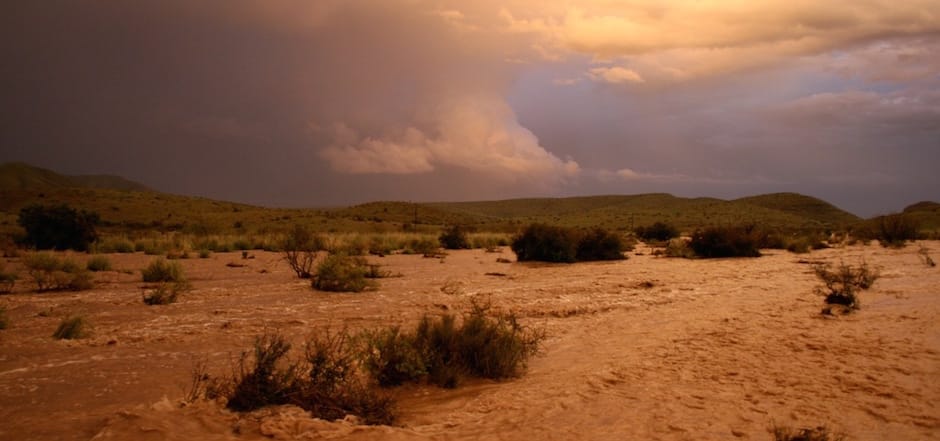 Flash Flood in 17 Draw, August 31, 2006