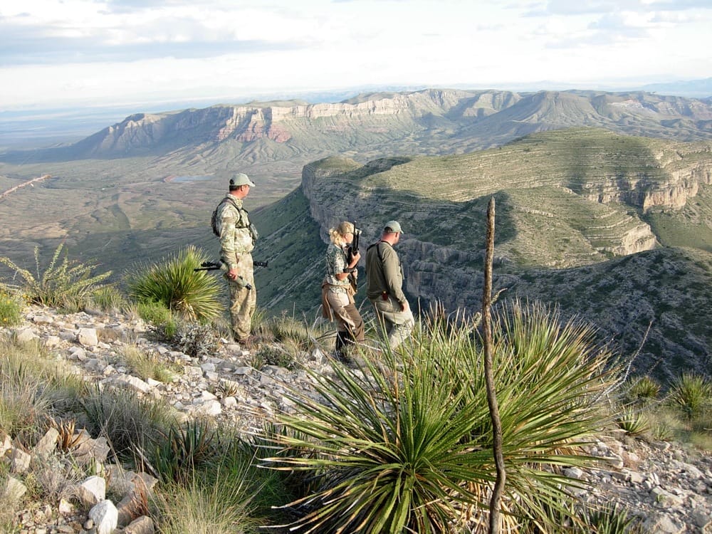 Hunters in the high mountains of West Texas