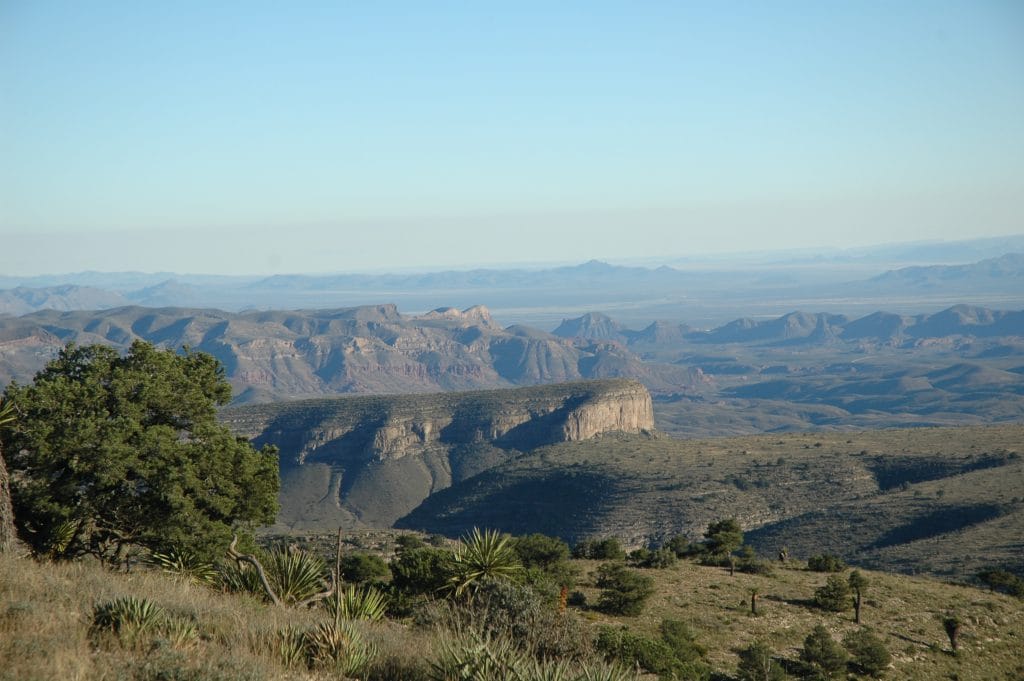 Mountains in the desert of West Texas