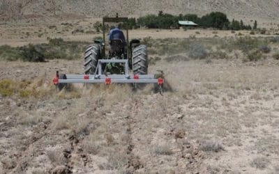 Plow and Tractor for Desert Grassland Keyline Subsoiling